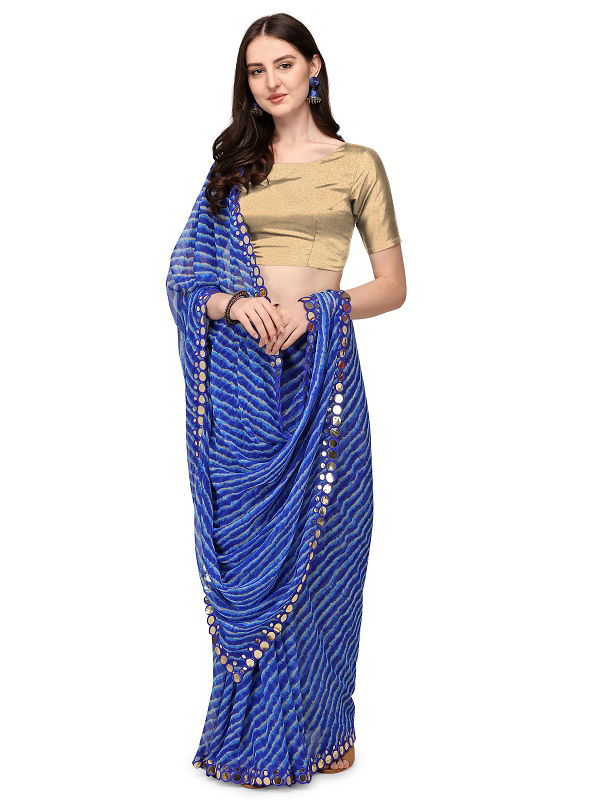 Leriya Mirror 01 Fancy Designer Ethnic Wear Chiffon Saree Collection